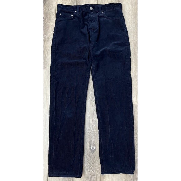 Carhartt WIP Klondike Pant Navy Blue Corduroy Mens Size 29x32 - Picture 2 of 9